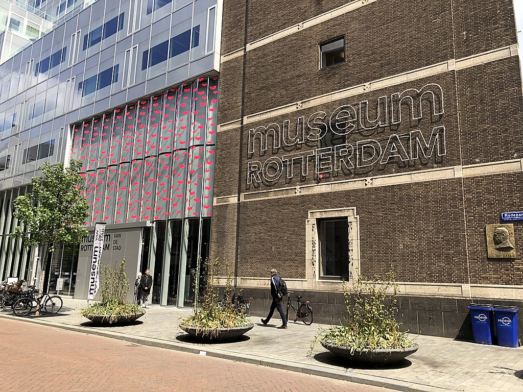 Outer-facade-of-museum-rotterdam-the-netherlands